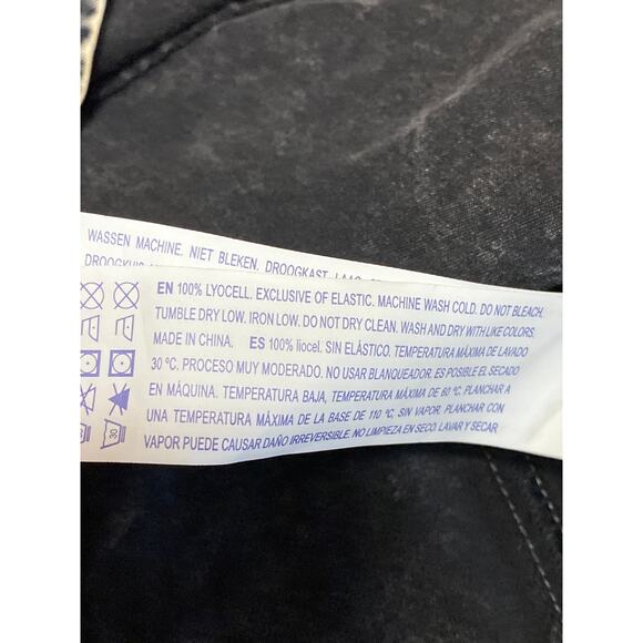 NEW Forever 21 Gray V-Neck Sleeveless Zip Up Mini A-Line Tank Denim Dress Size S - Picture 4 of 4